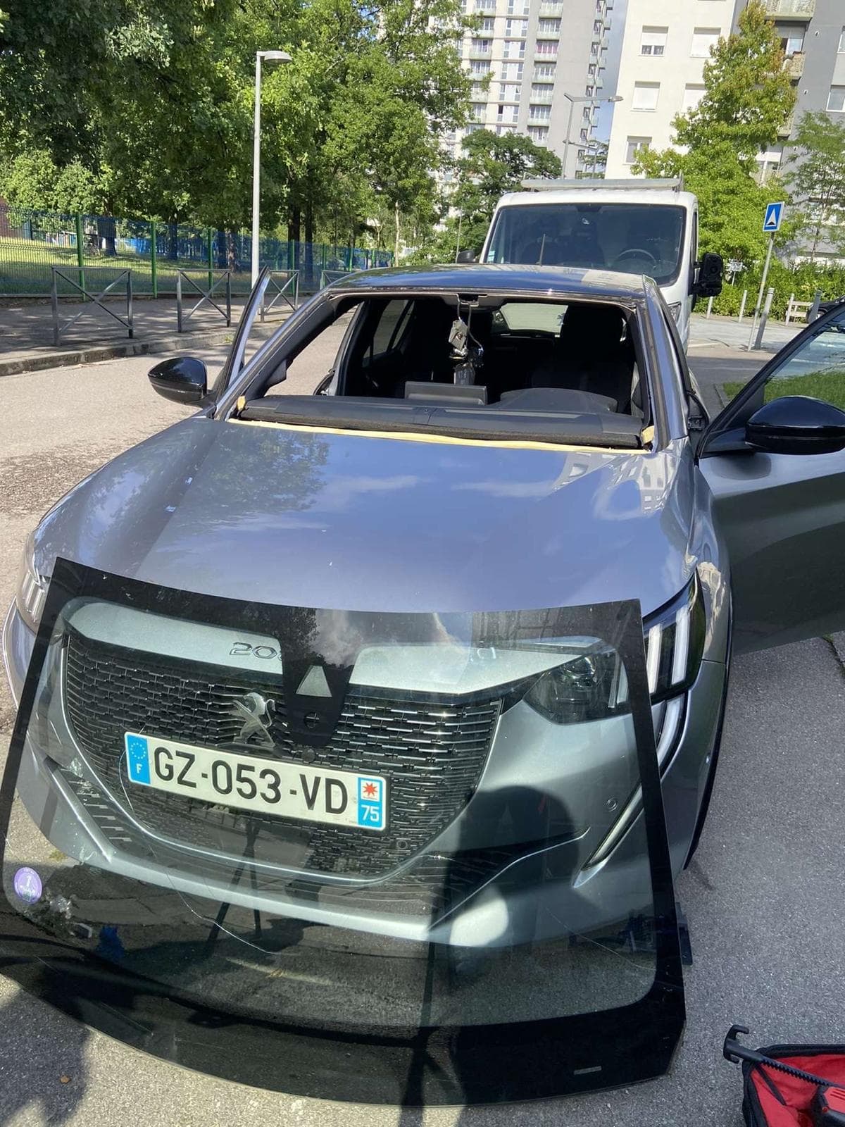 Peugeot 2008 - pendant l'intervention